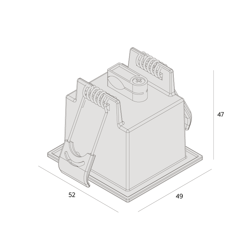 Luminária de Embutir Interlight Picco Pro Orientável 3 watts IRC95 Bivolt 52x49x47mm 4591