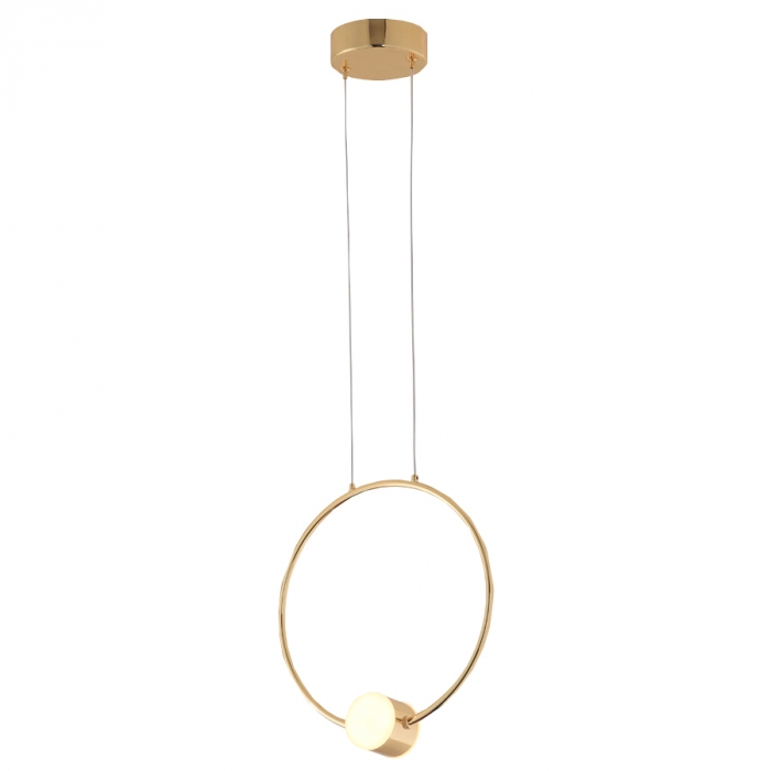 Pendente Casual Light Studioluce Allure Dourado 10 watts 3000K Ø300x65mm PD1700DO