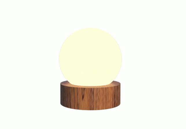 Abajur Fox Lustres Orb Madeira 1L G9 Ø150x180mm 5325