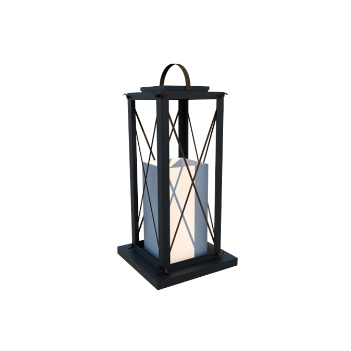 Luminária de Chão Piso Fox Lustres Madeira 1L E27 650x350x350mm 5400