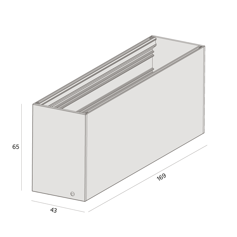 Luminária de Sobrepor Interlight Picco Pro Orientável 14 watts IRC95 Bivolt 169x43x65mm 2793