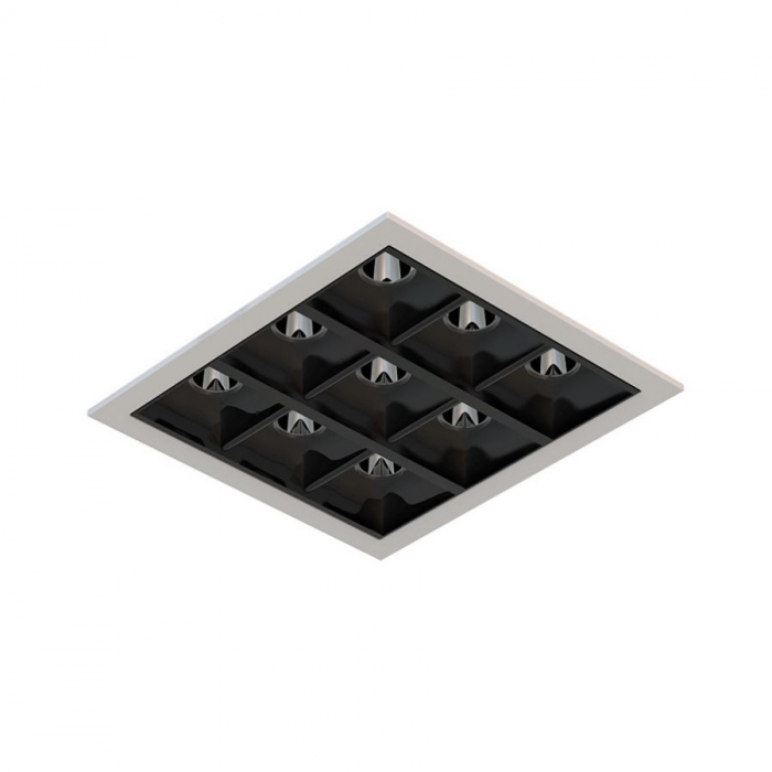 Luminária de Embutir Interlight Picco Pro 20 watts IRC95 Bivolt 95x95x34mm 4494