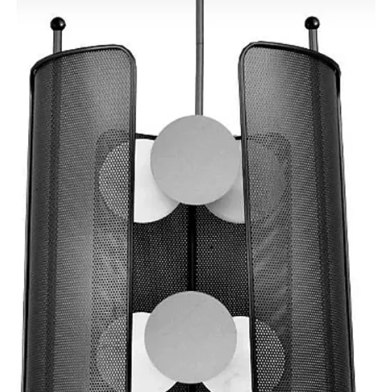 Pendente Starlux Filipa Preto e Globo Leitoso 6L G9 Ø450mm ZR134-BK