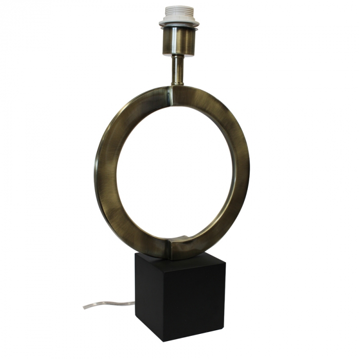 Base de Abajur Casual Light Studioluce Metal Preto ﻿1L E27 250x100x460mm Bivolt BA011