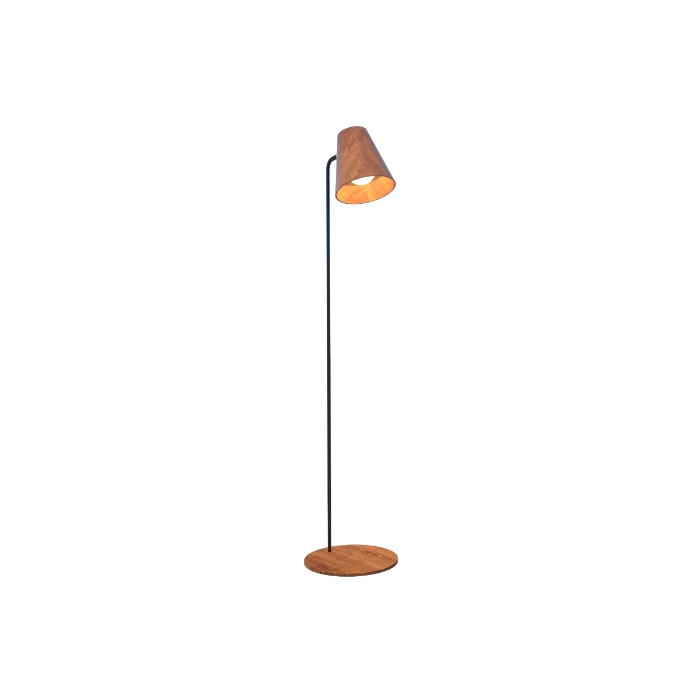 Luminária de Chão Fox Lustres Cônico Madeira 1L E27 1600x300x300mm 5413
