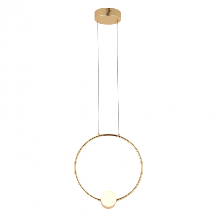 Pendente Casual Light Studioluce Allure Dourado 10 watts 3000K Ø300x65mm PD1700DO