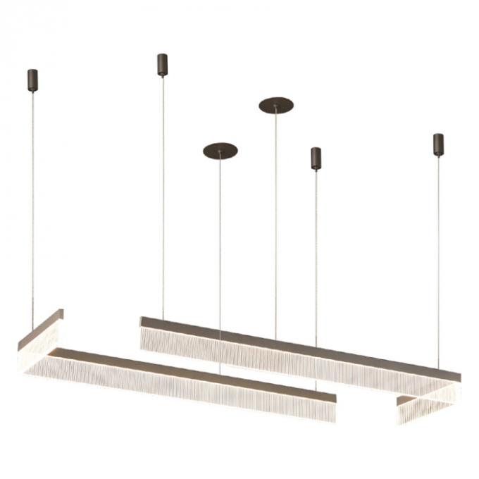 Pendente Casual Light Studioluce Tomie Café e Transparente 37 watts 3000K 800x1250mm PD1808