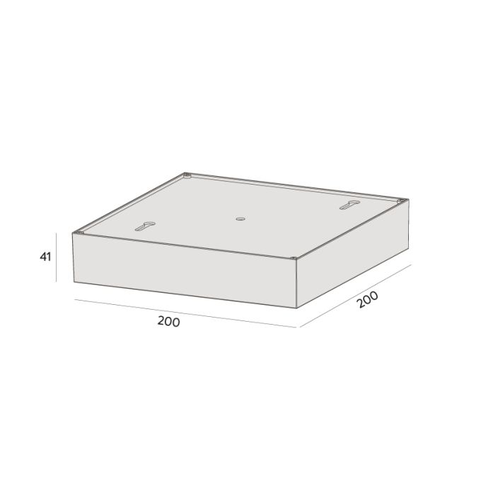 Luminária de Sobrepor Interlight Picco Orientável 20 watts IRC90 Bivolt 200x200x41mm 2785
