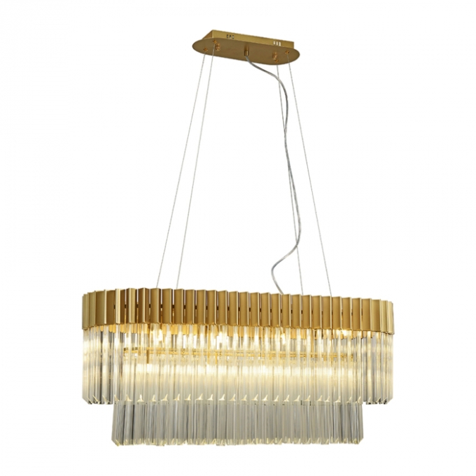 Pendente Casual Light Studioluce Tarta Dourado 12L G9 400x1000x350mm PD1730