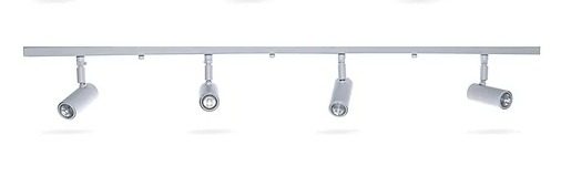 Spot Tipo Trilho Fixo Articulado Belly Iluminação Alumínio Canopla 1000mm 4L E27 E-081/4