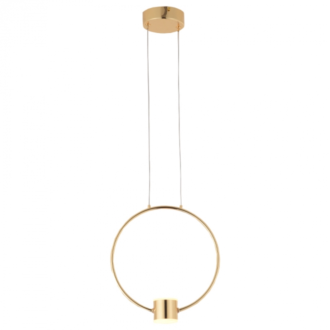 Pendente Casual Light Studioluce Allure Dourado 10 watts 3000K Ø300x65mm PD1700DO