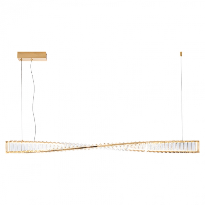 Pendente Casual Light Studioluce Lanciato Linear Dourado 20 watts 3000K 76x1200x36mm PD1767