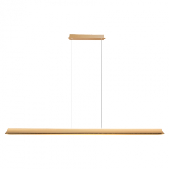 Pendente Casual Light Studioluce Gaia Preto e Dourado 48 watts 3000K 1540x50x55mm PD1831PTDO