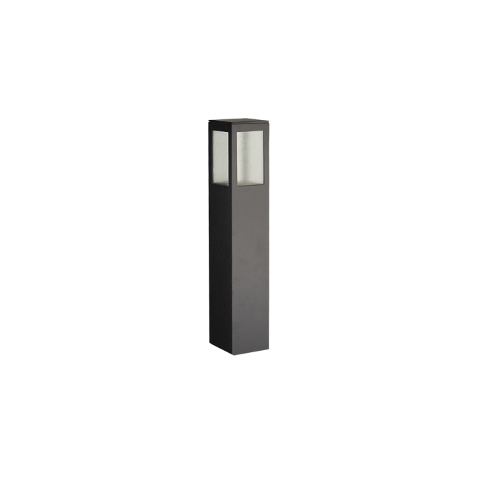 Poste Balizador Germany Garten Alumínio e Vidro Pontilhado 1L E27 IP54 300mm 14110100