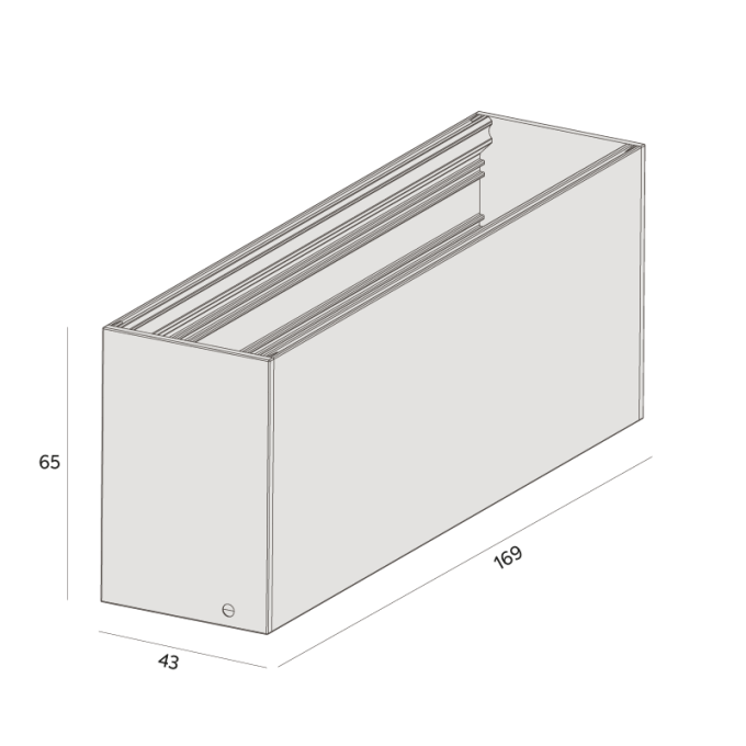 Luminária de Sobrepor Interlight Picco Pro Orientável 14 watts IRC95 Bivolt 169x43x65mm 2793