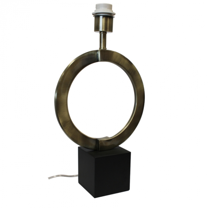 Base de Abajur Casual Light Studioluce Metal Preto ﻿1L E27 250x100x460mm Bivolt BA011