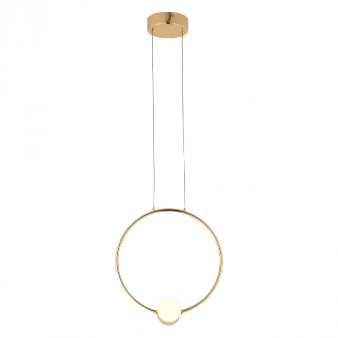 Pendente Casual Light Studioluce Allure Dourado 10 watts 3000K Ø300x65mm PD1700DO
