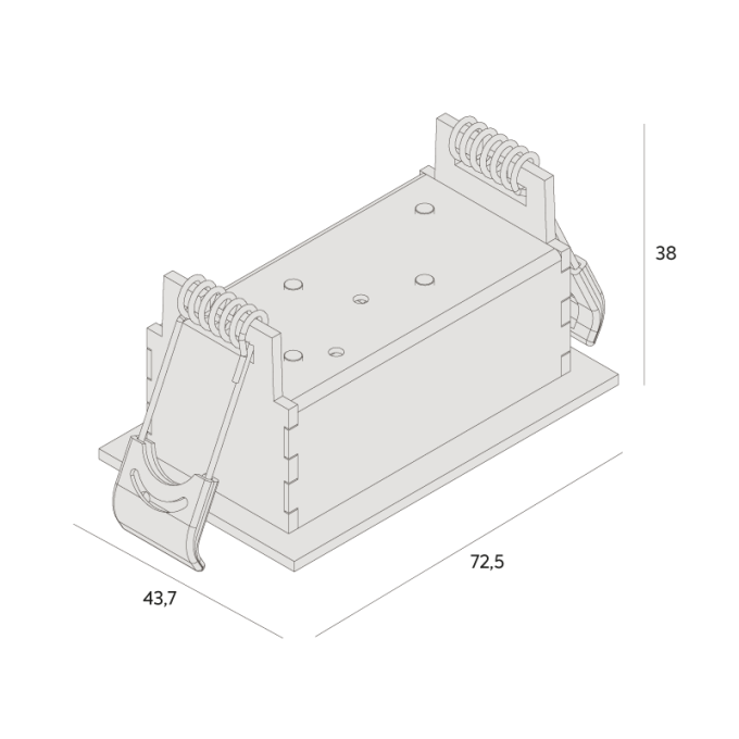 Luminária de Embutir Interlight Picco 5 watts IRC90 Bivolt 73x44x38mm 4892