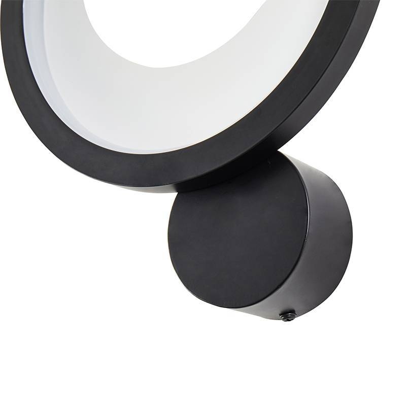 Arandela Nordecor Zahal 15 watts 3000K Preto Bivolt 310x225mm 2510