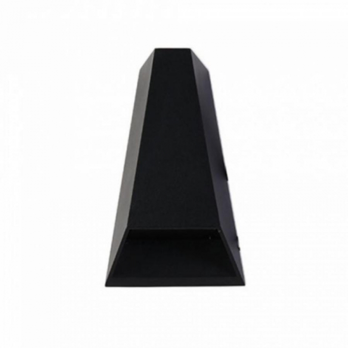 Arandela Nordecor Mid Preto Facho Duplo Aberto e Fechado 10 watts 3000K IP65 Bivolt 175x119mm 2006