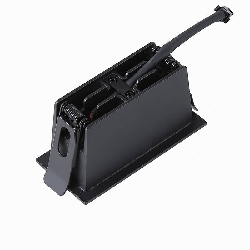 Embutido Nordecor Downlight Powerus 3 Focos 6 watts Preto 3000K IRC90 35° Bivolt 96x46x52mm 6374