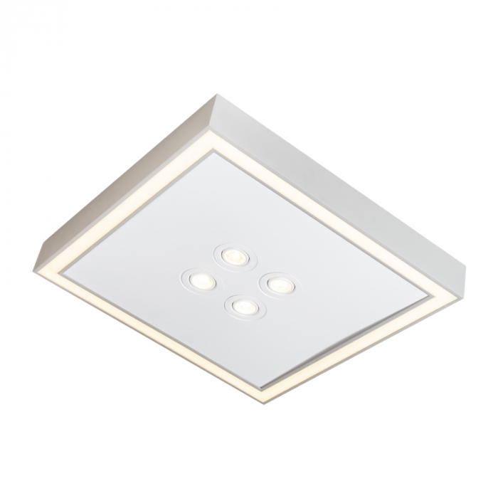 Plafon Usina Scala Pro 4L MR16 + Led 36,6 watts 430x430x80mm 19235/42LED3