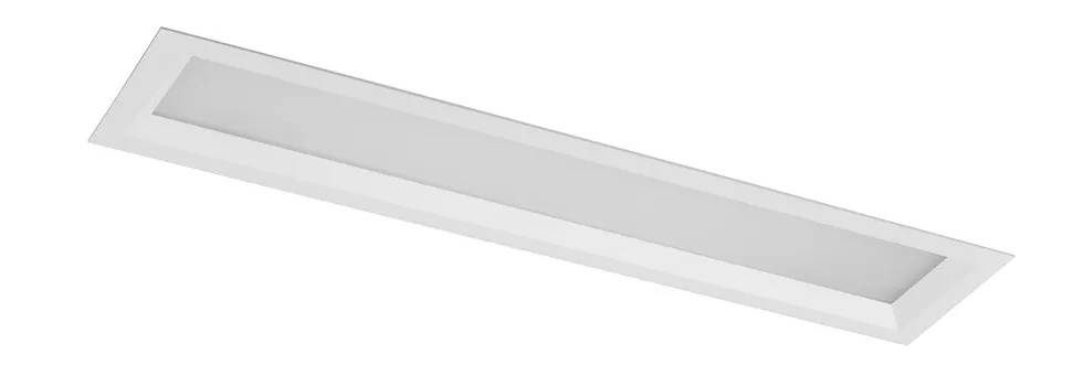 Luminária Retangular Embutir Slim Recuada Belly Iluminação 1L T8 1200mm L-300/2