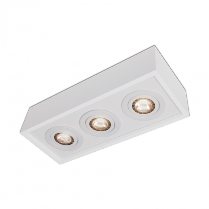 Plafon Usina Premium Retangular 3L AR111 180X510X120mm 4517/51