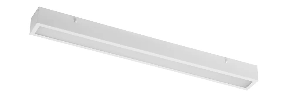 Luminária Retangular Sobrepor Slim Belly Iluminação Alumínio 2L T8 600mm L-400/3