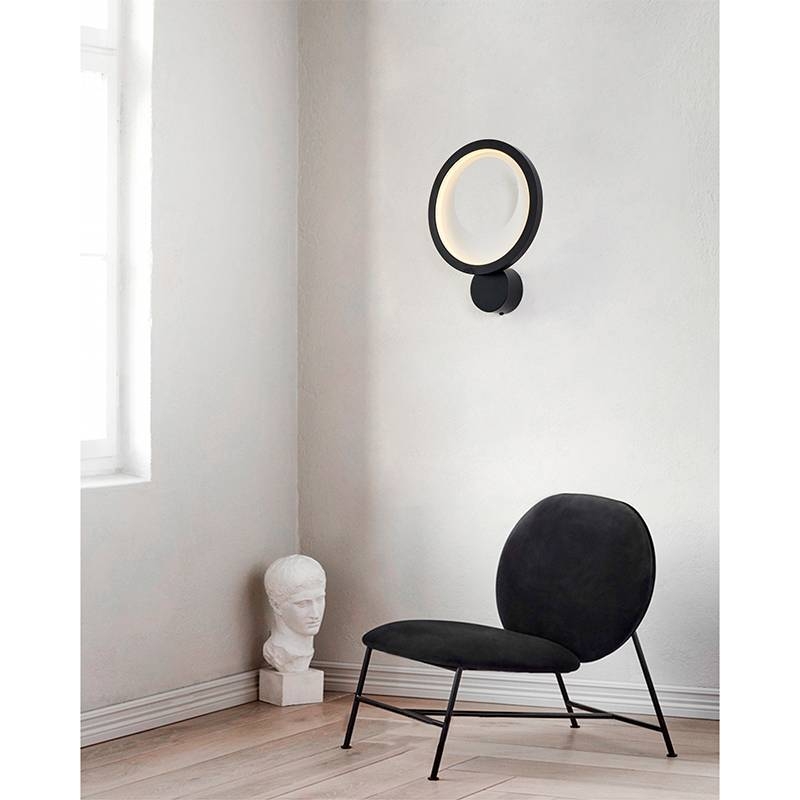 Arandela Nordecor Zahal 15 watts 3000K Preto Bivolt 310x225mm 2510