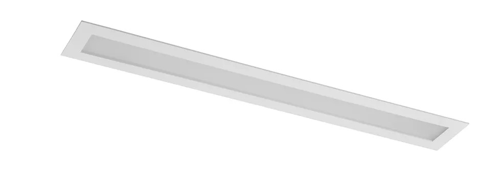 Luminária Retangular Embutir Slim Plana Belly Iluminação 2L T8 1200mm L-200/4