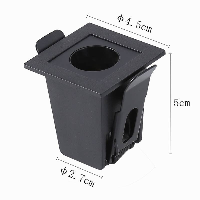 Embutido Nordecor Downlight Powerus Preto 2 watts 3000K IRC90 38° Bivolt 46x46x52mm 6370