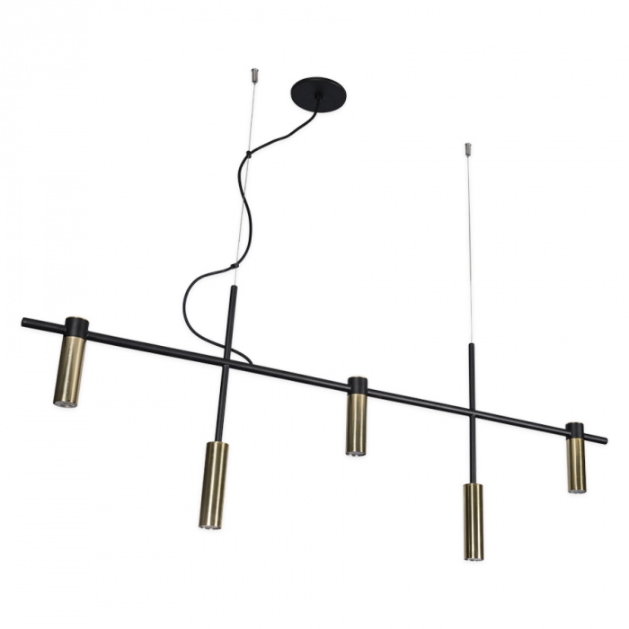 Pendente Usina Barão 5L MR11 381X1210X435mm 16815/5