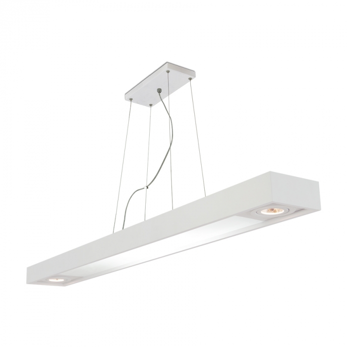 Pendente Usina Tropical Slim 4L T8 1200mm + 2L Dicróica MR16 150X1500X85mm 4716/150FDC