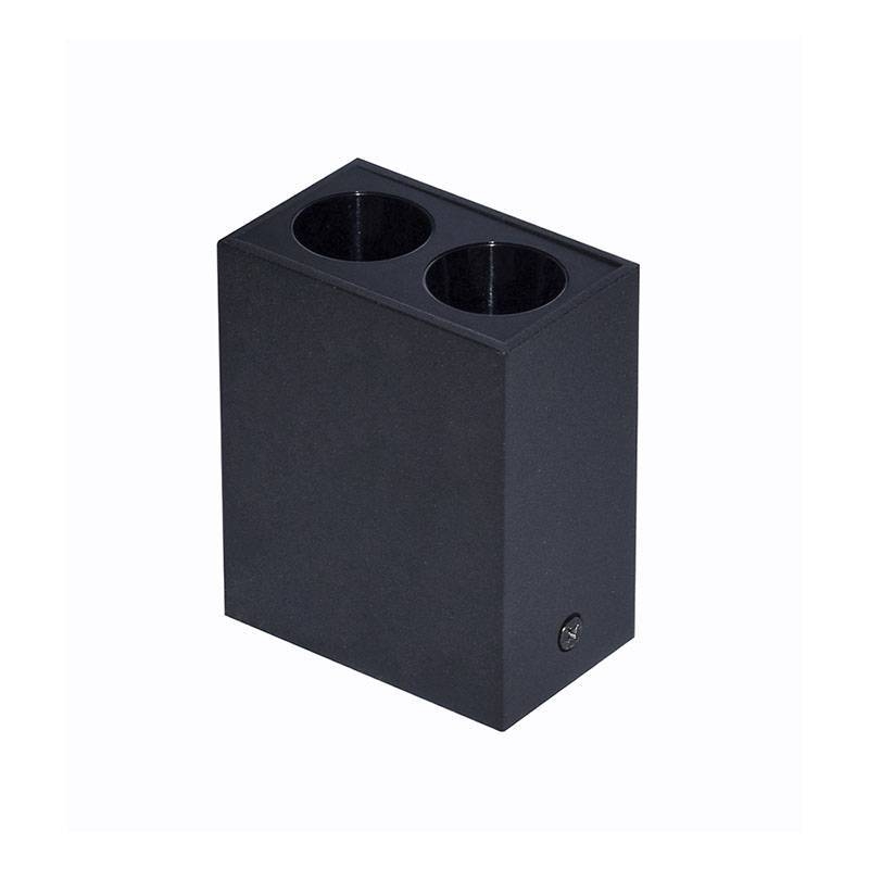  Spot Sobrepor Nordecor Downlight Powerus 2 Focos 4 watts 3000K Preto IRC90 35° Bivolt 55x36x70mm 6398