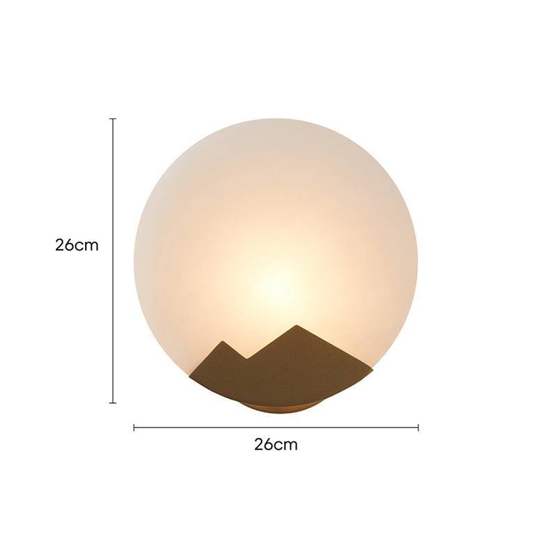 Arandela Nordecor Magi 1L E14 Ouro Champagne Ø260mm 2730