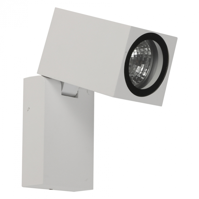 Arandela Nordecor Kubi Articulável Branca 5 watts 3000K IP65 Bivolt 165x65x130mm 2132