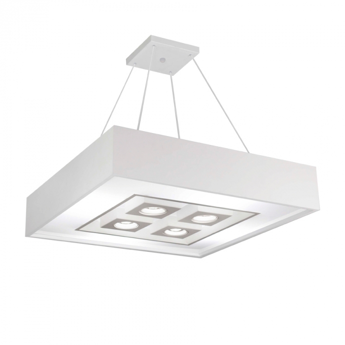 Pendente Usina Focus 4L E27 + 4L MR16 450X450X120mm 4551/46