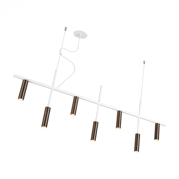 Pendente Usina Platinum 7L MR11 38X1700X445mm 16930/170