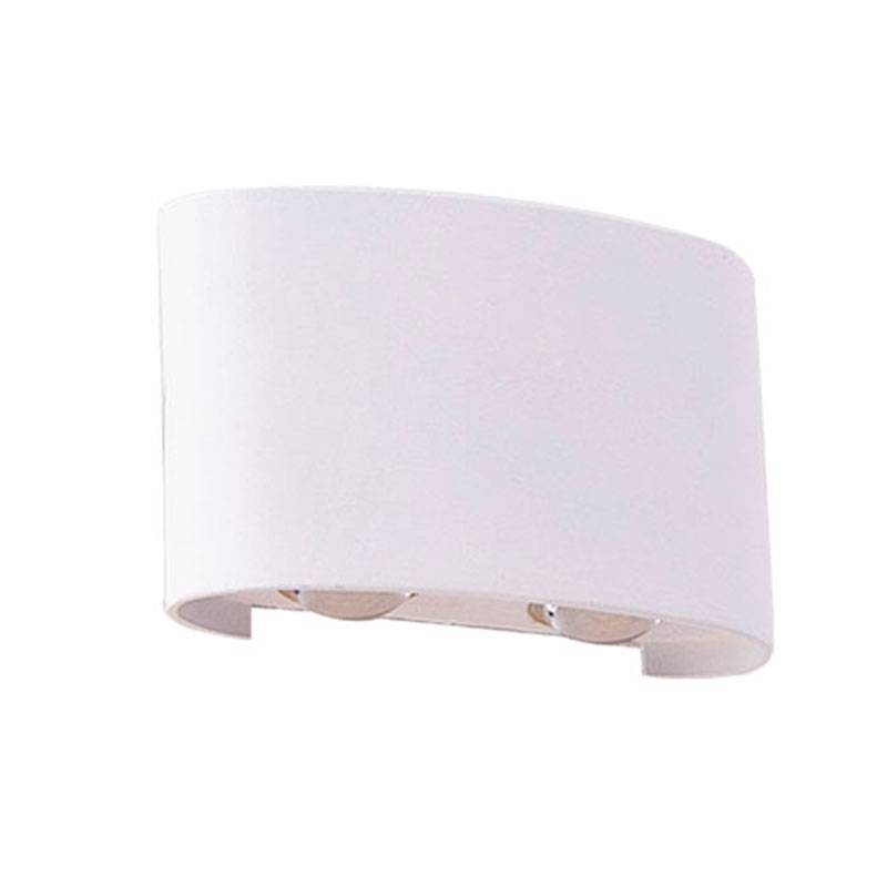 Arandela Nordecor Ranne Facho Duplo Branca 12 watts 3000K IP65 Bivolt 80x125x30mm 2214