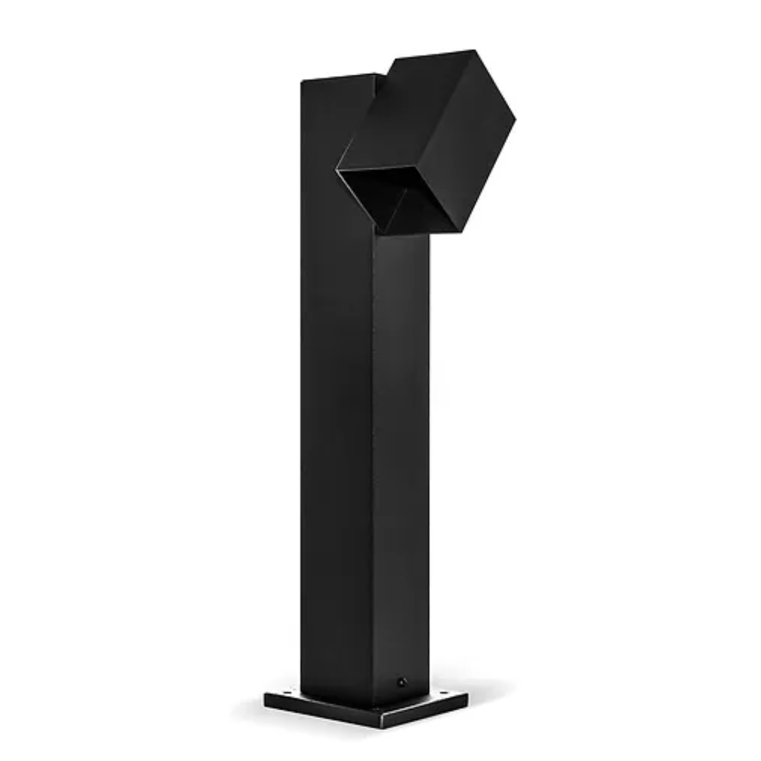 Poste Balizador Quadrado Articulado Belly Iluminação 1L E27 800mm Alumínio Base PST-416/80
