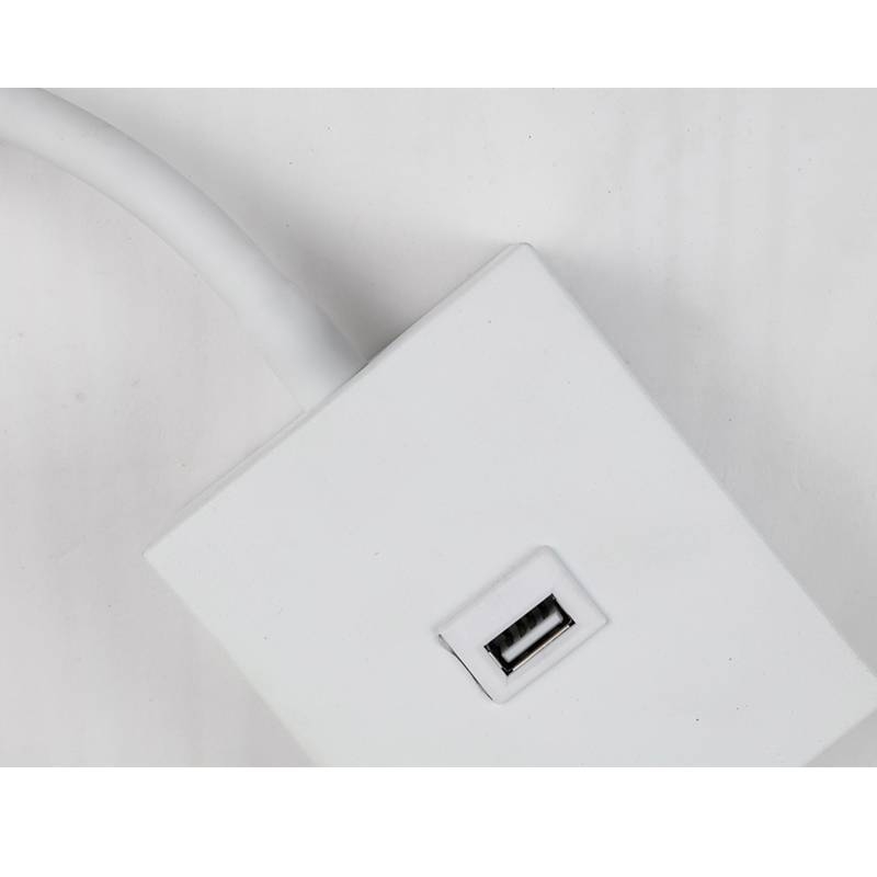 Arandela Nordecor Aine com USB 3 watts 3000K Branco Bivolt 90x75mm 2465