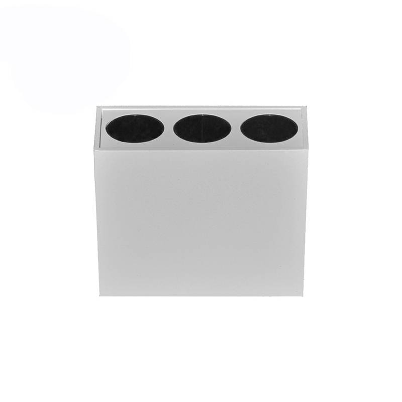  Spot Sobrepor Nordecor Downlight Powerus 3 Focos 6 watts 3000K Branco e Preto IRC90 38° Bivolt 84x36x70mm 6399