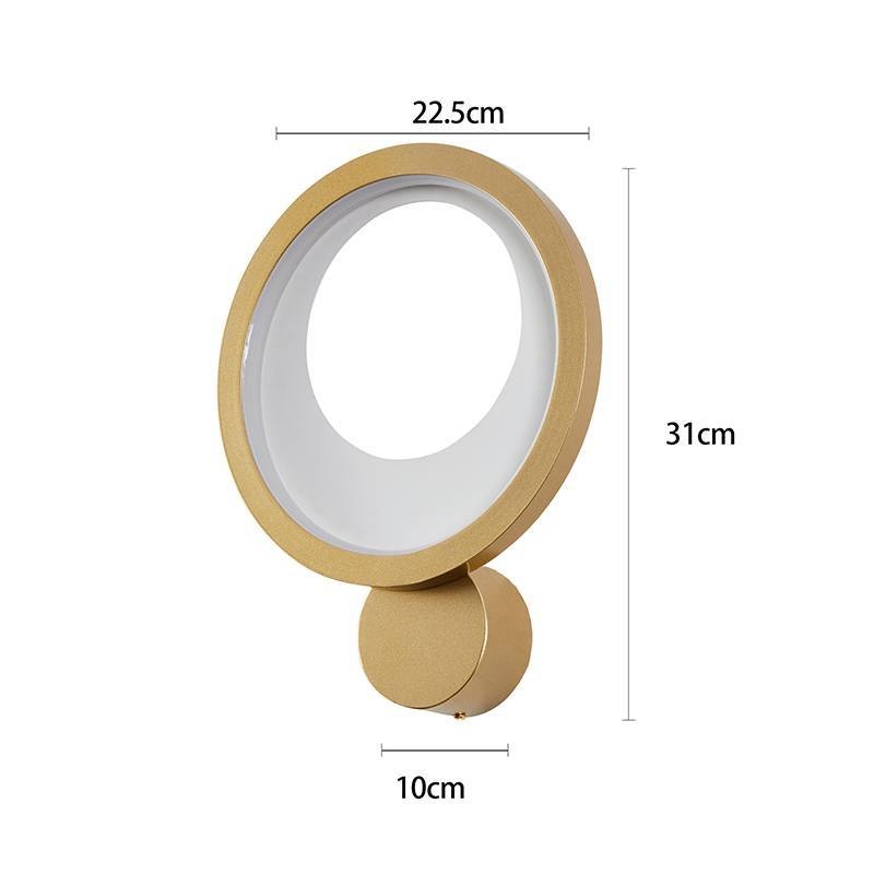 Arandela Nordecor Zahal 15 watts 3000K Dourado Bivolt 310x225mm 2509