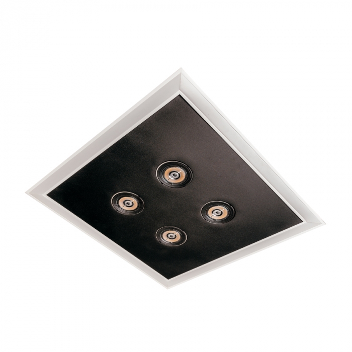 Embutido Usina Scala Pro 4L MR16 + Led 36,6 watts 420x420x110mm 19231/42LED3