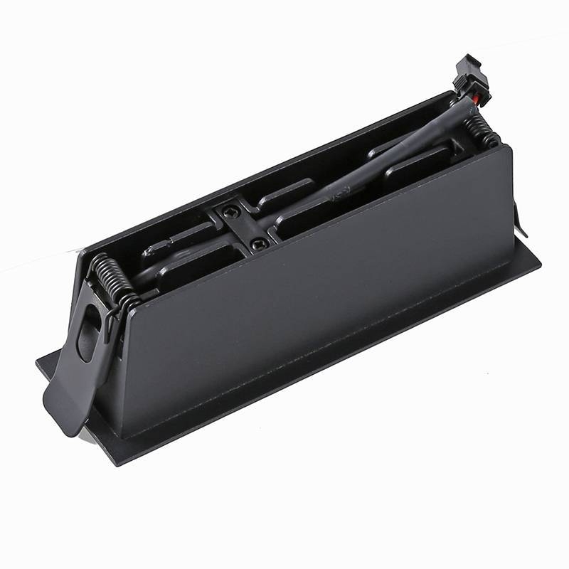 Embutido Nordecor Downlight Powerus 5 Focos 10 watts Preto 3000K IRC90 38° Bivolt 148x46x52mm 6376
