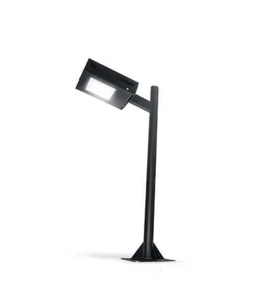 Poste Tubo Redondo Belly Iluminação Tubo 3'' com 01 Pétala 2L E27 3 metros PST-300/1B