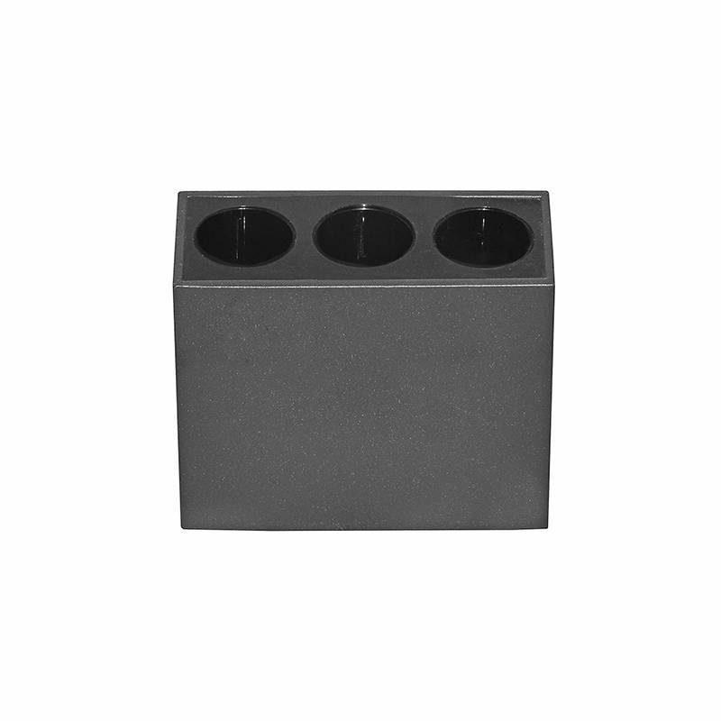  Spot Sobrepor Nordecor Downlight Powerus 3 Focos 6 watts 3000K Preto IRC90 38° Bivolt 84x36x70mm 6400