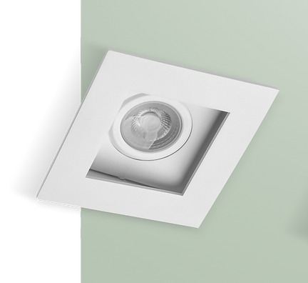 Embutido Quadrado Recuado Belly Iluminação Alumínio 1L PAR30 140X140mm E-094/1