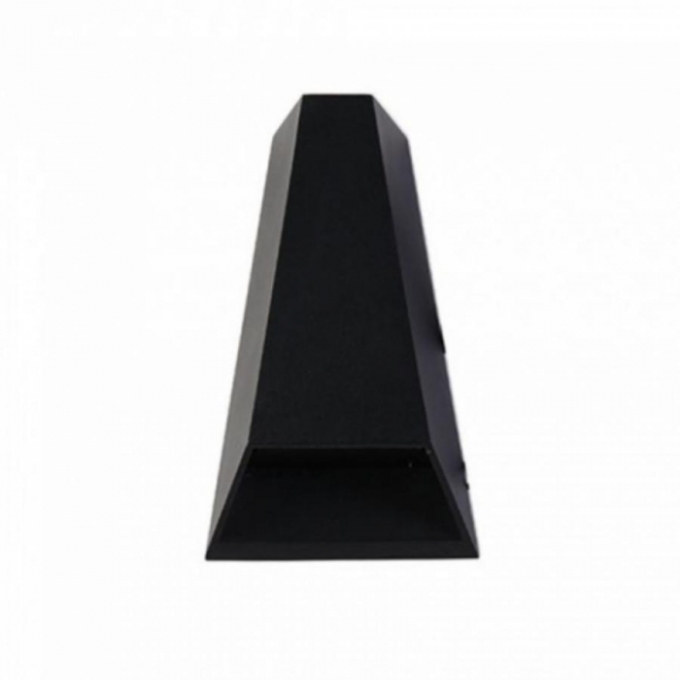 Arandela Nordecor Mid Preto Facho Duplo Aberto e Fechado 10 watts 3000K IP65 Bivolt 175x119mm 2006